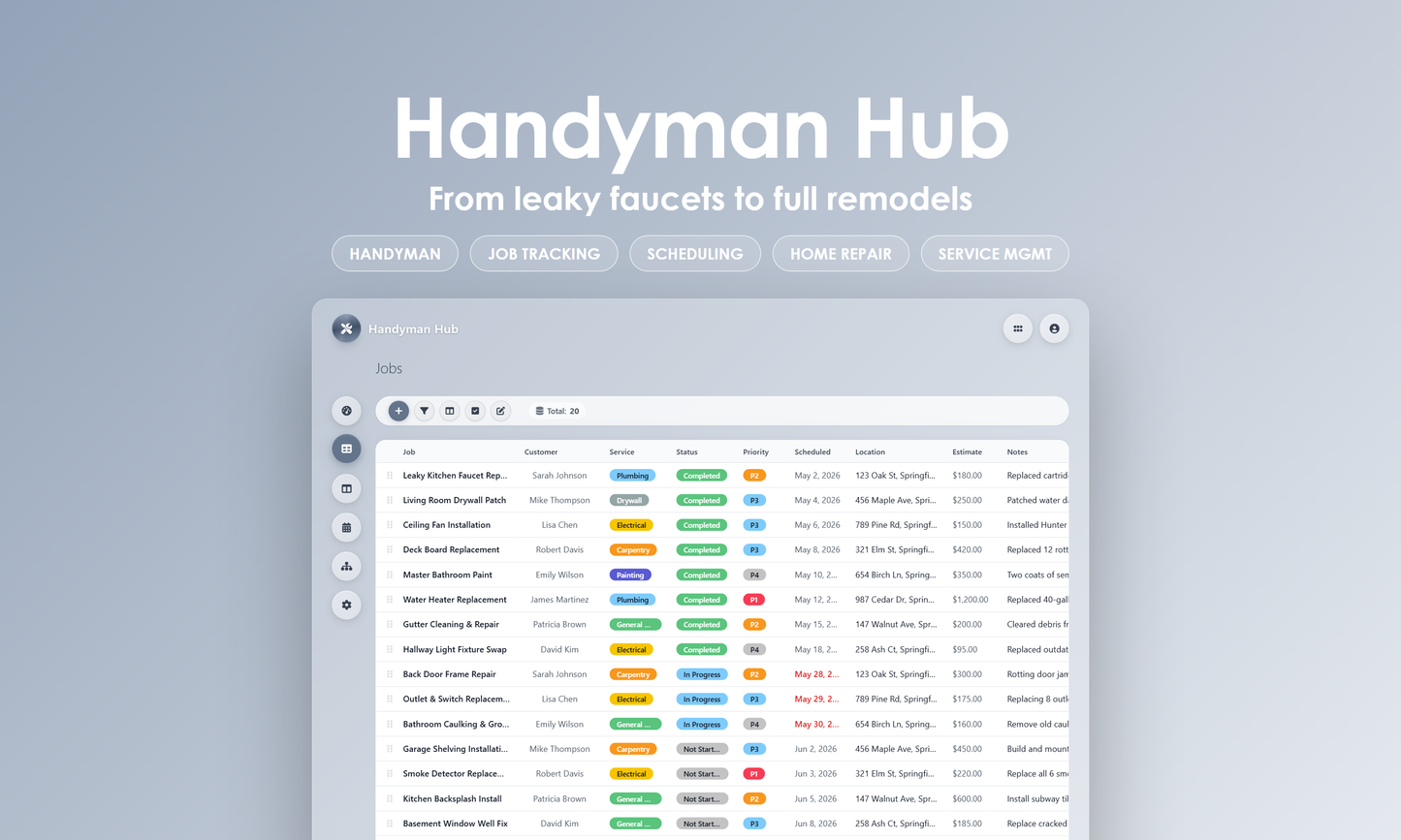 Handyman Hub - Grid