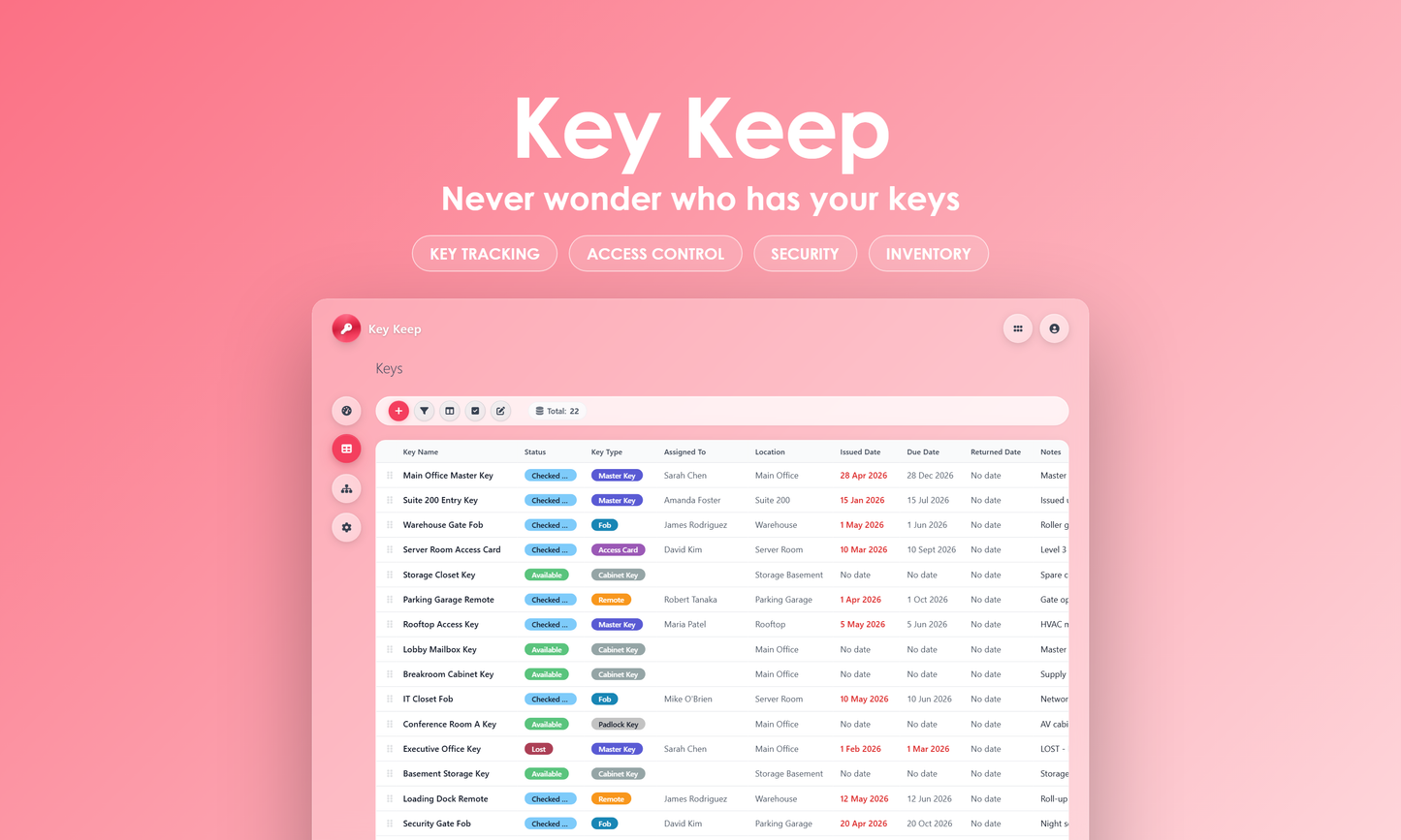 Key Keep - Grid