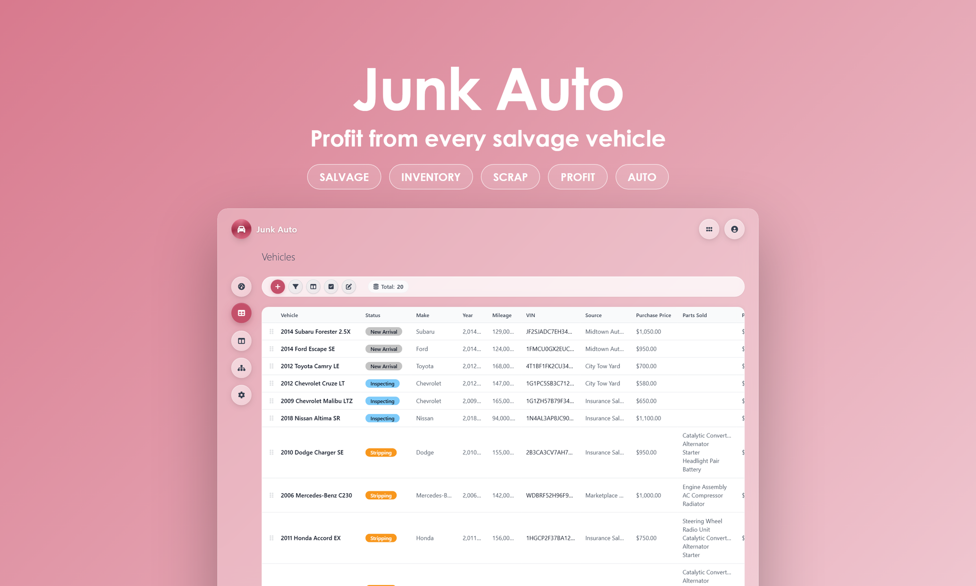 Junk Auto - Grid