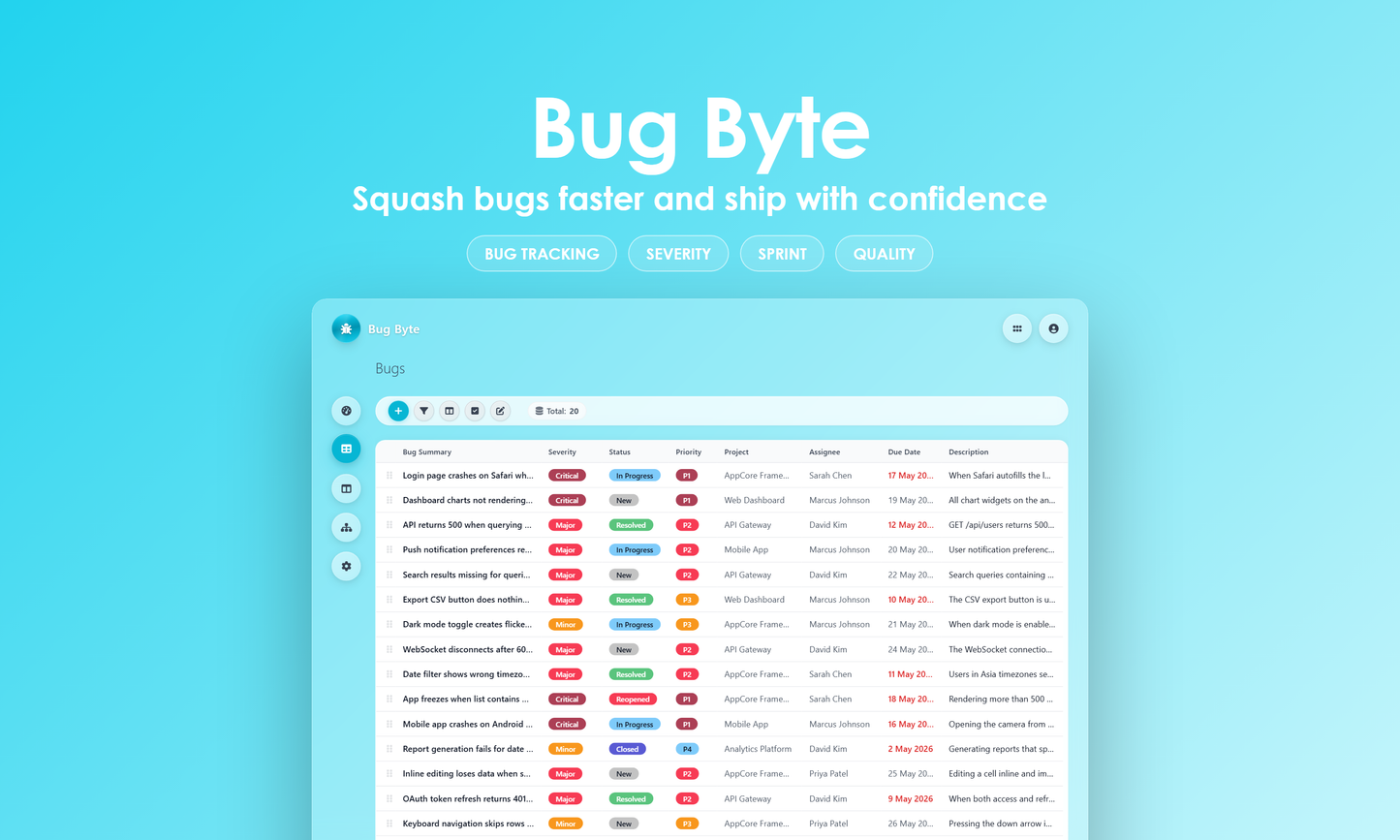 Bug Byte - Grid