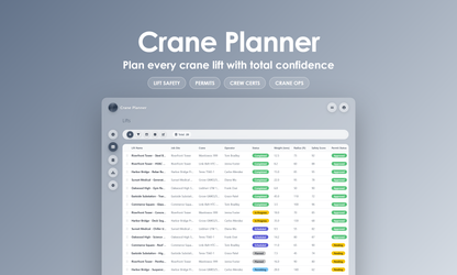 Crane Planner - Grid