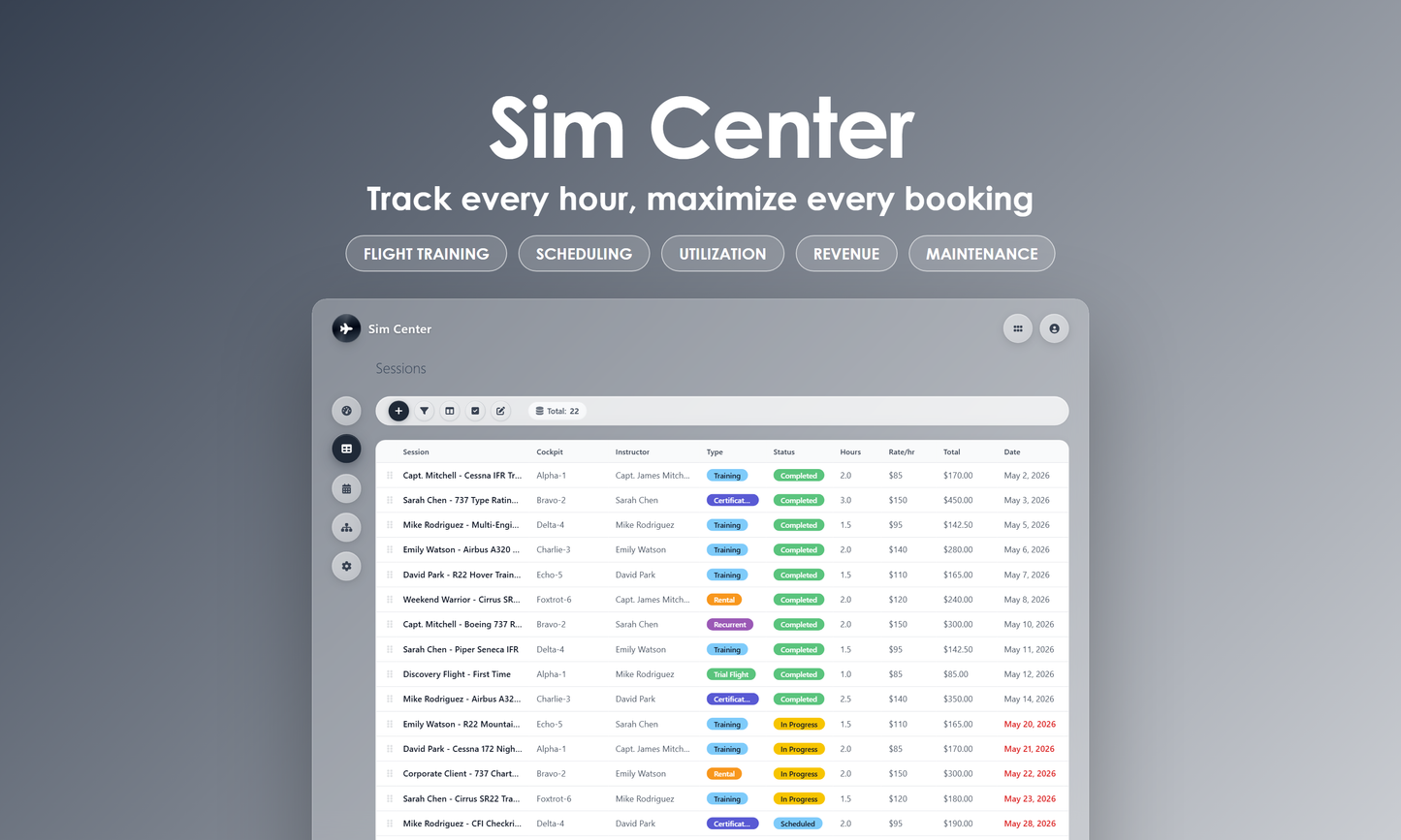 Sim Center - Grid