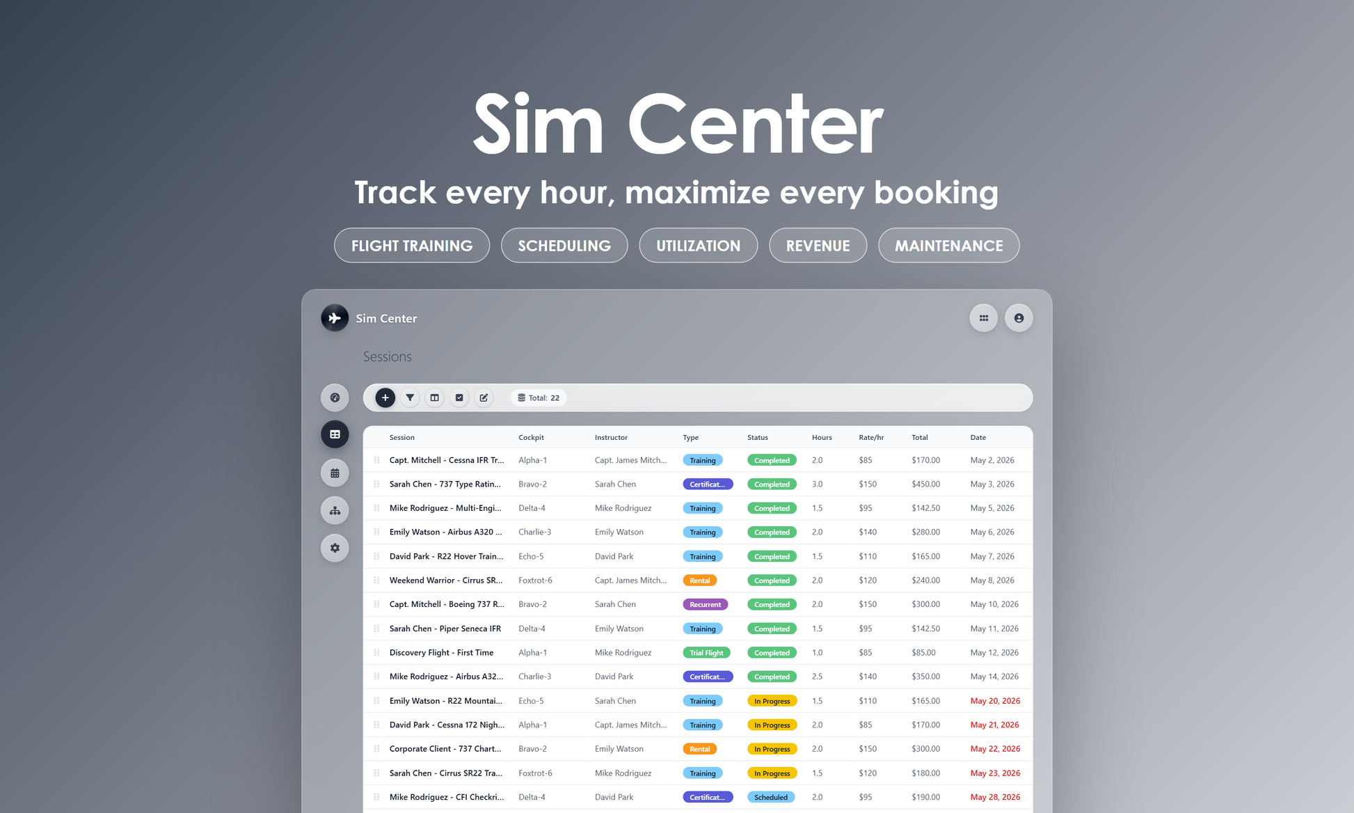 Sim Center - Grid