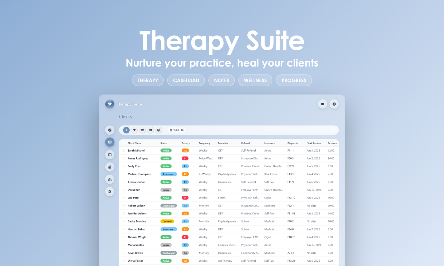 Therapy Suite - Grid