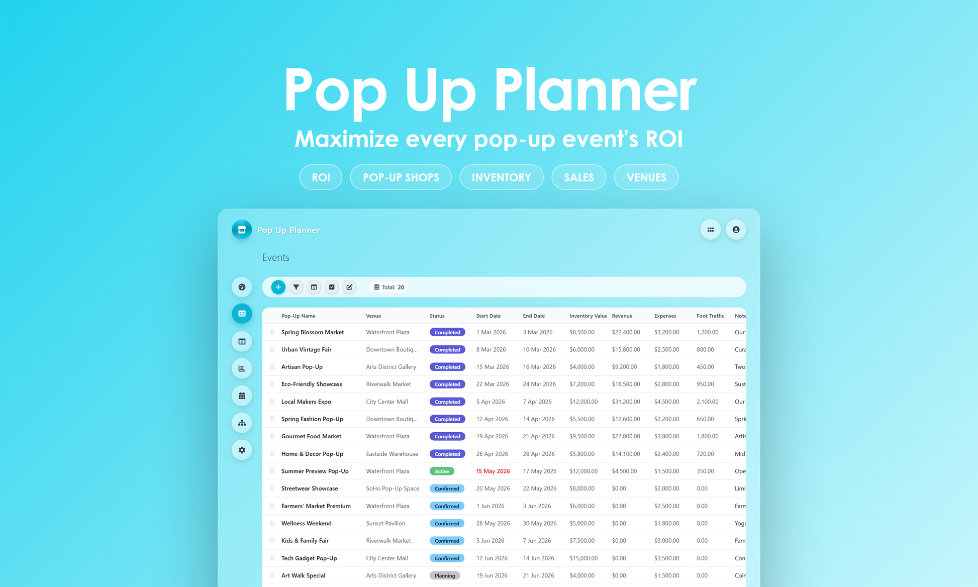 Pop Up Planner - Grid