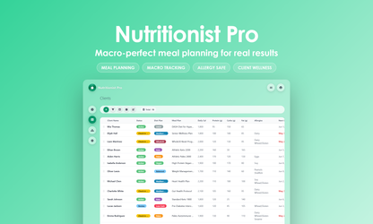 Nutritionist Pro - Grid