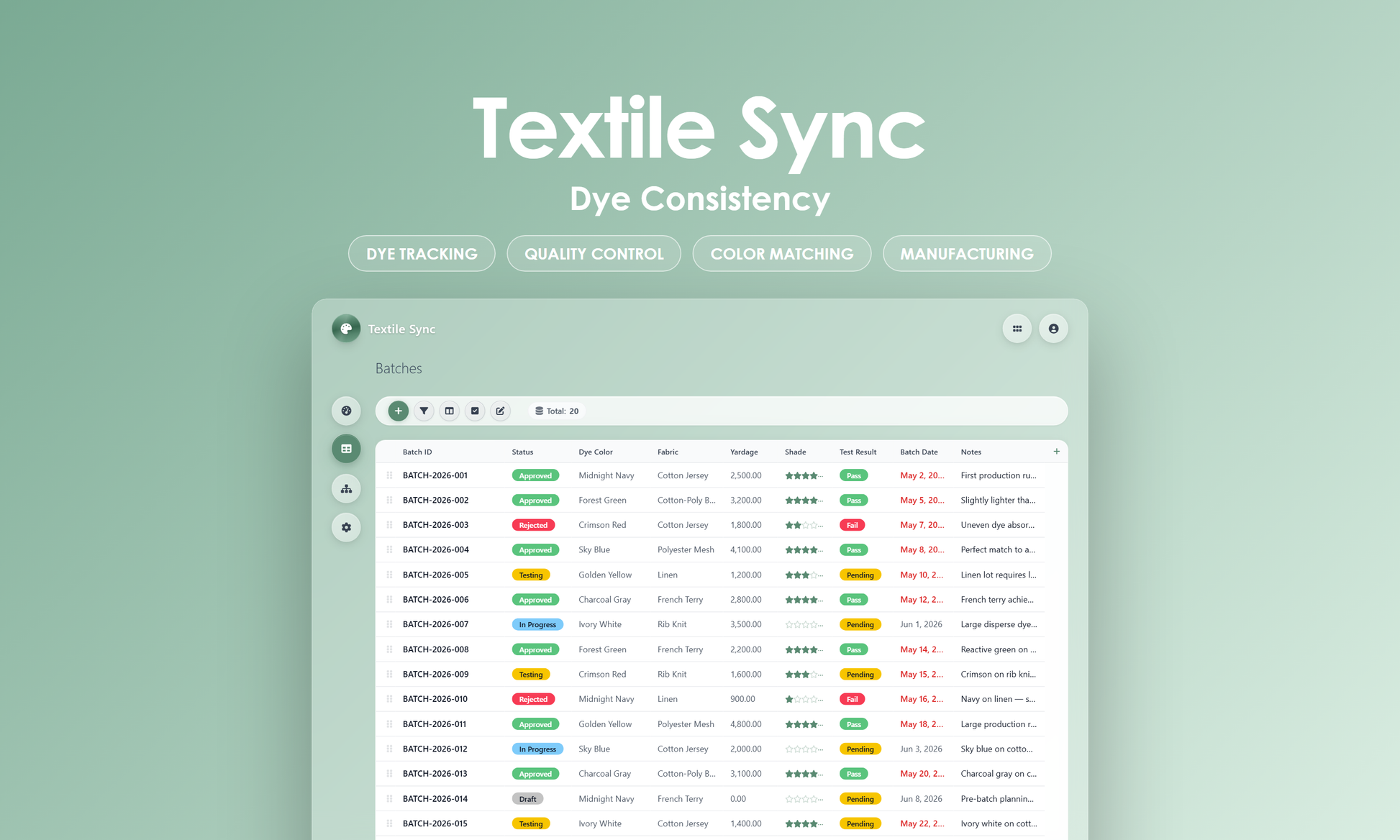 Textile Sync - Grid
