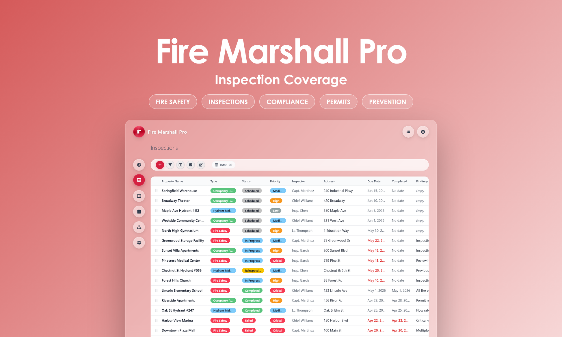 Fire Marshall Pro - Grid