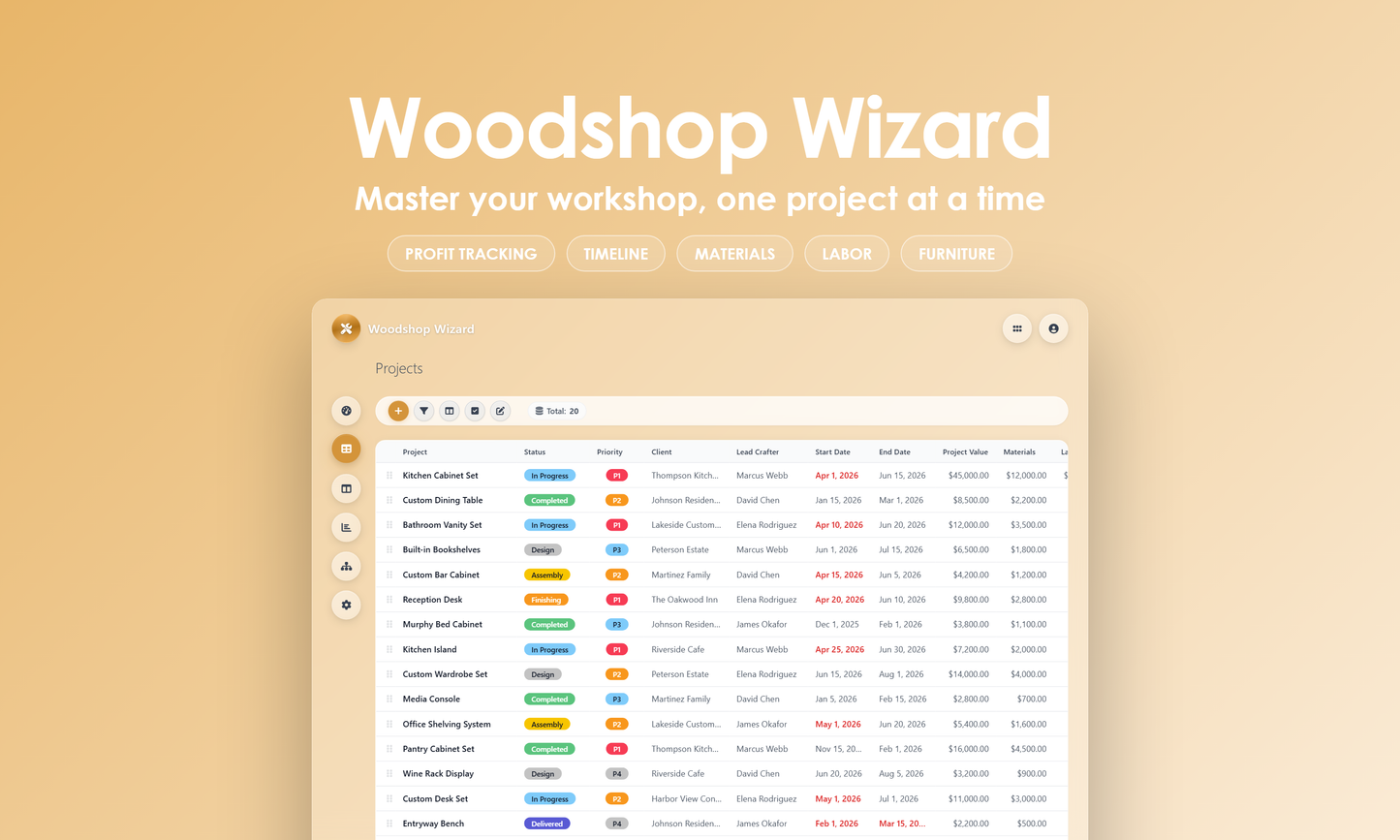 Woodshop Wizard - Grid