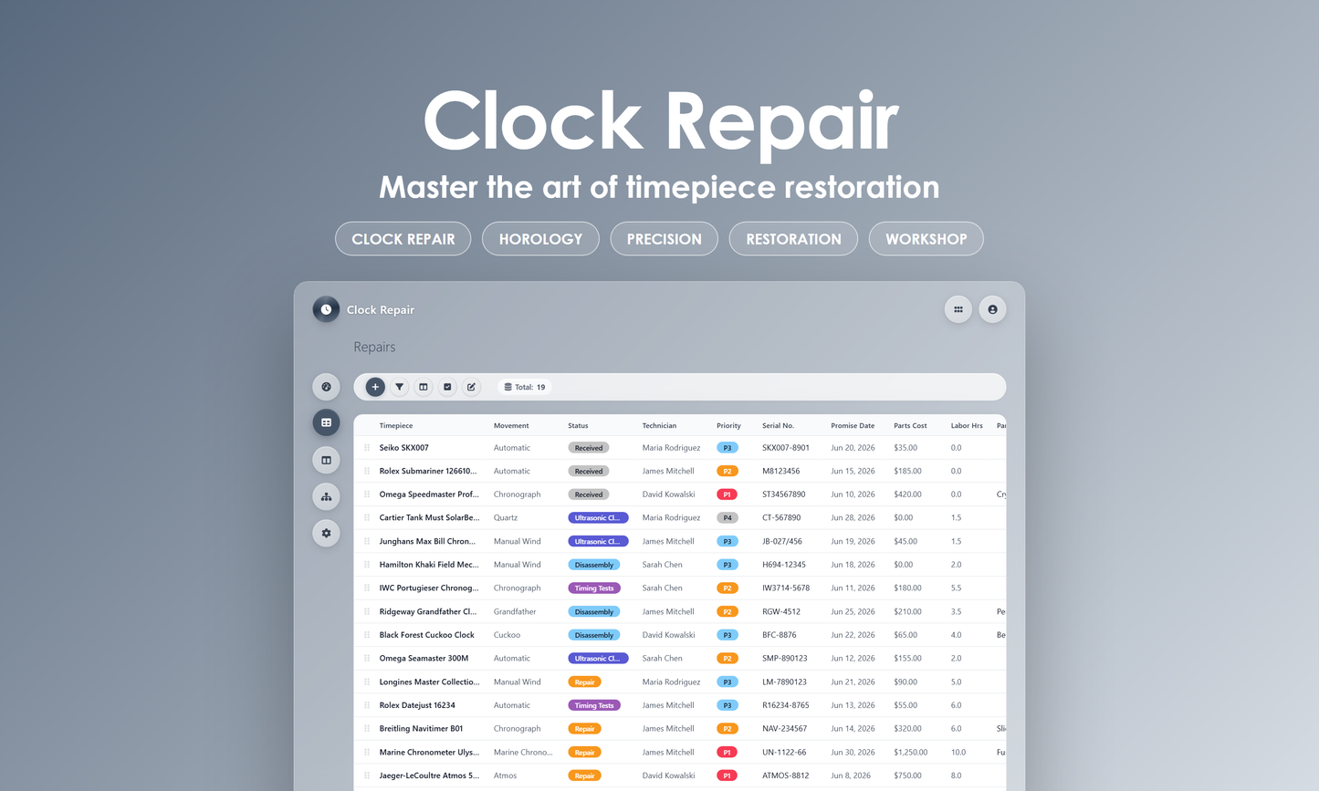 Clock Repair - Grid