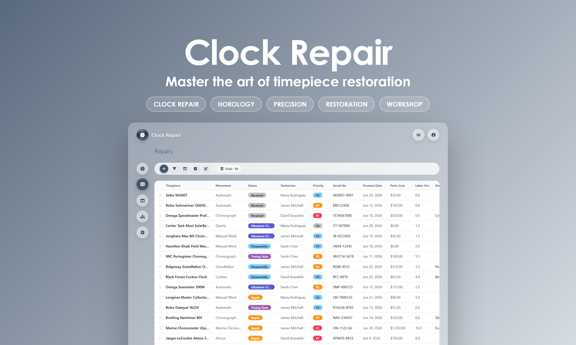 Clock Repair - Grid