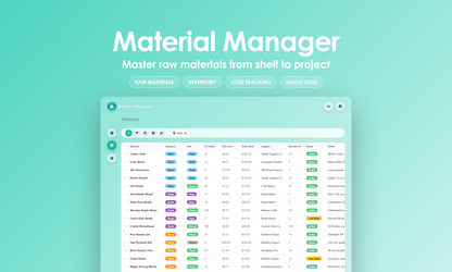 Material Manager - Grid