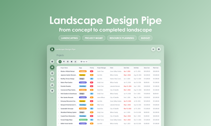 Landscape Design Pipe - Grid