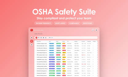 OSHA Safety Suite - Grid