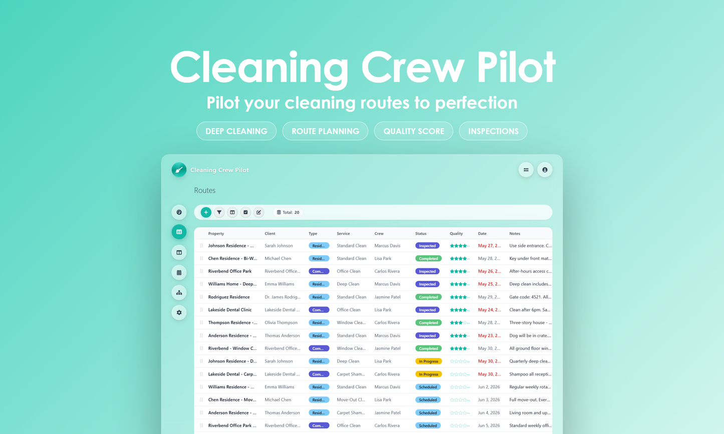 Cleaning Crew Pilot - Grid