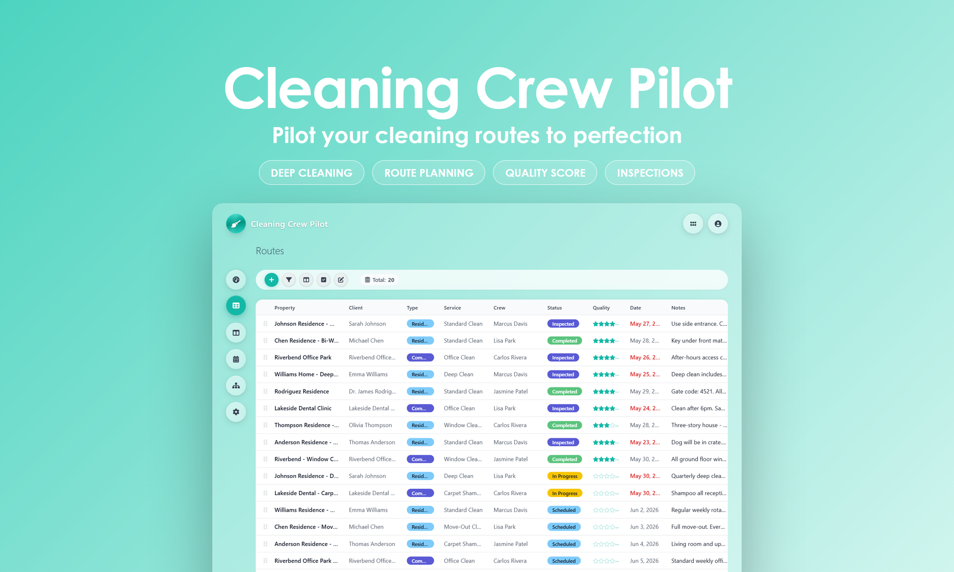 Cleaning Crew Pilot - Grid
