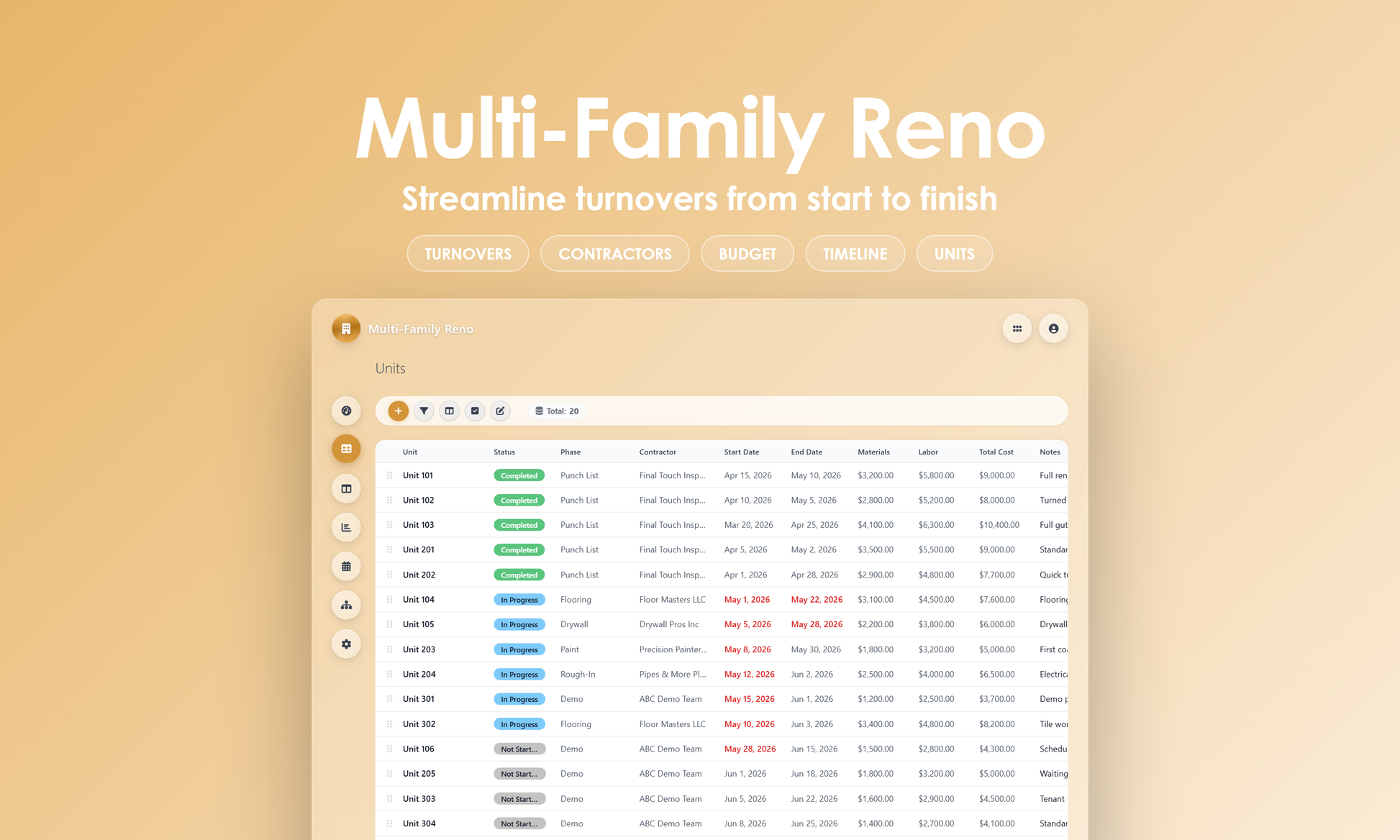 Multi-Family Reno - Grid