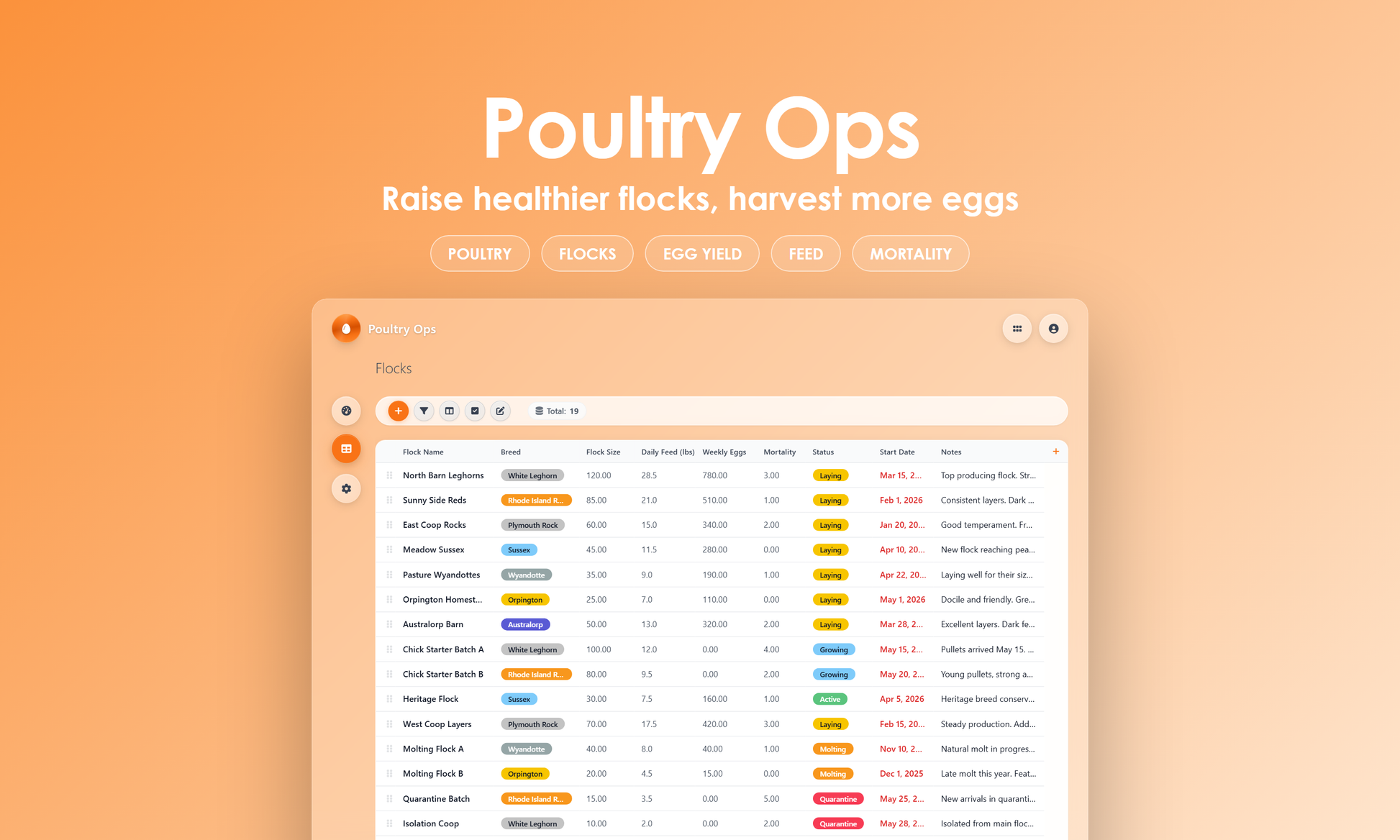 Poultry Ops - Grid