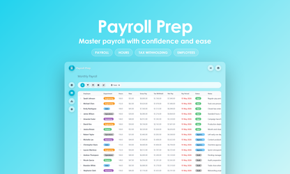 Payroll Prep - Grid