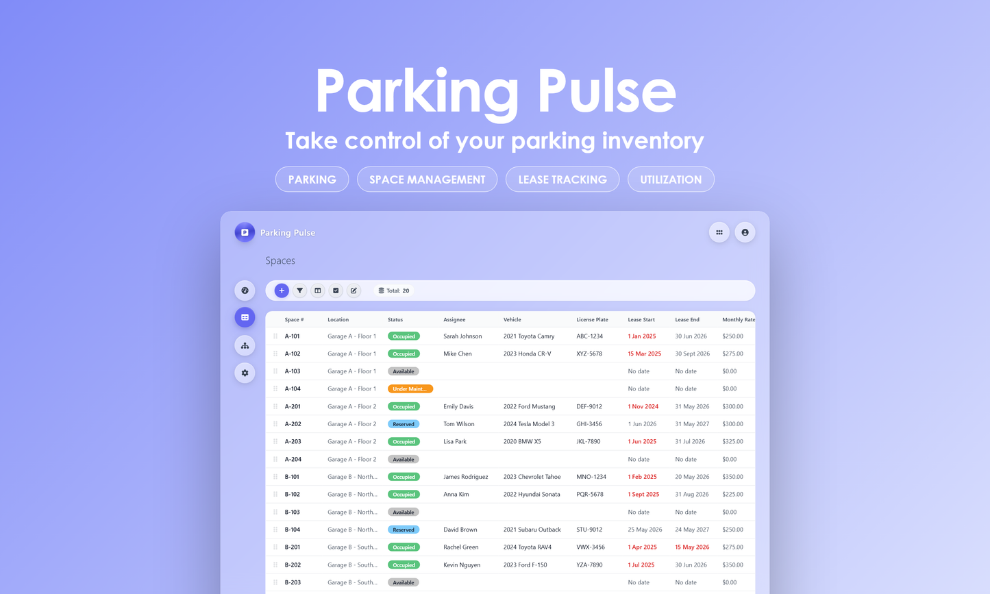 Parking Pulse - Grid