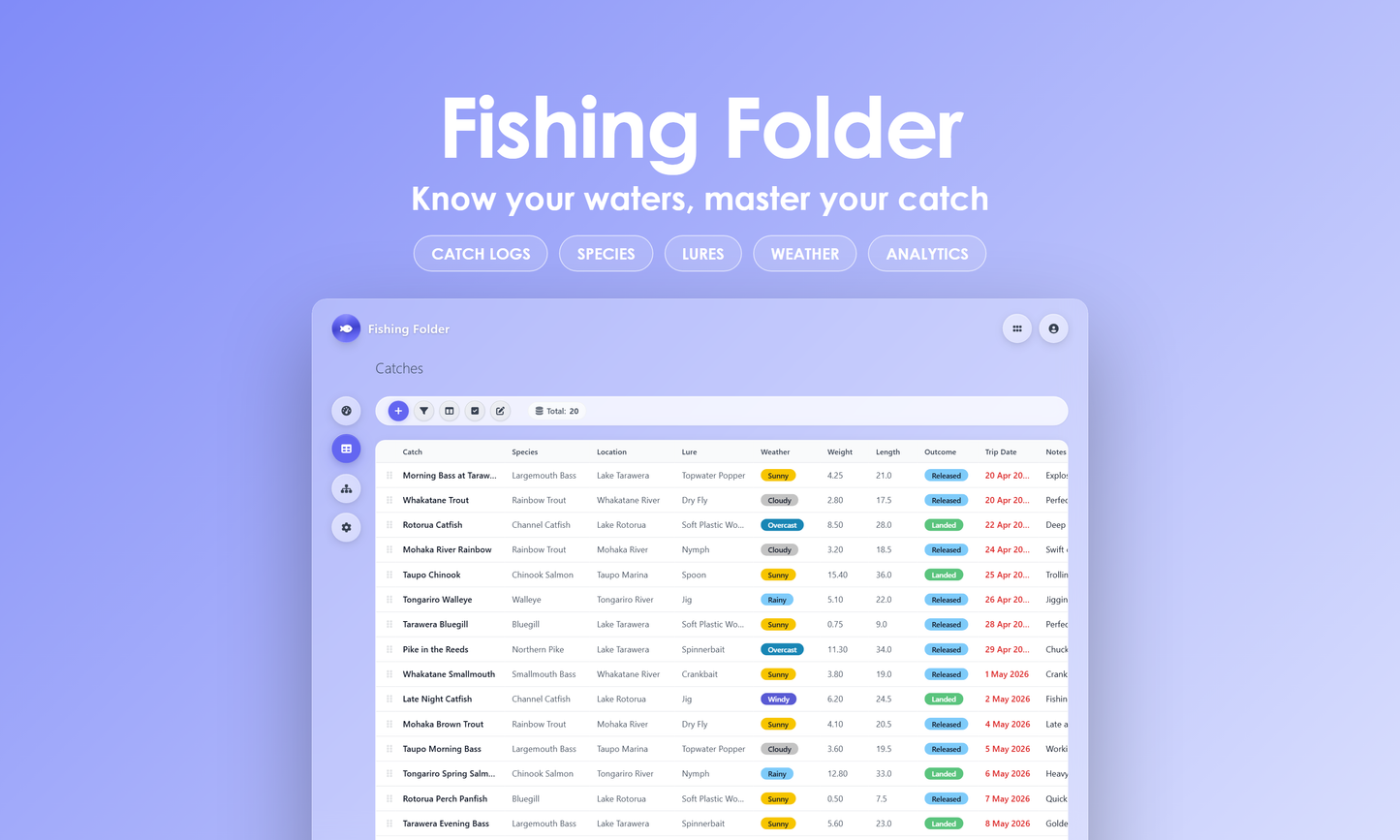 Fishing Folder - Grid