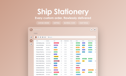 Ship Stationery - grid