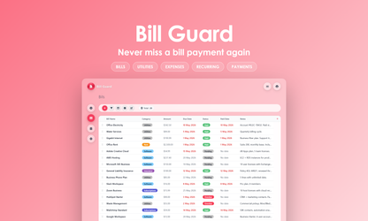Bill Guard - Grid