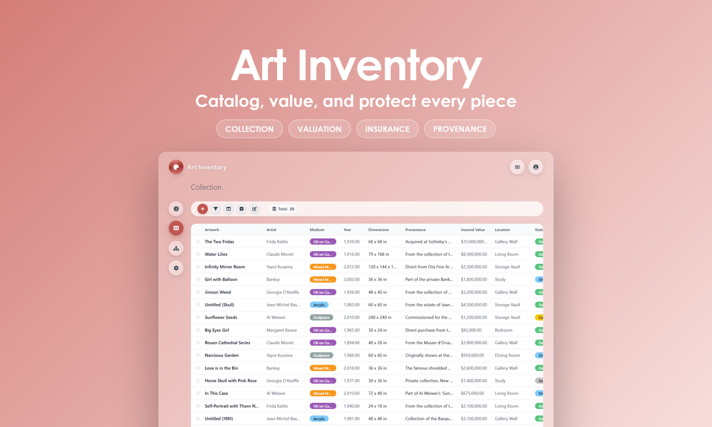 Art Inventory - Grid
