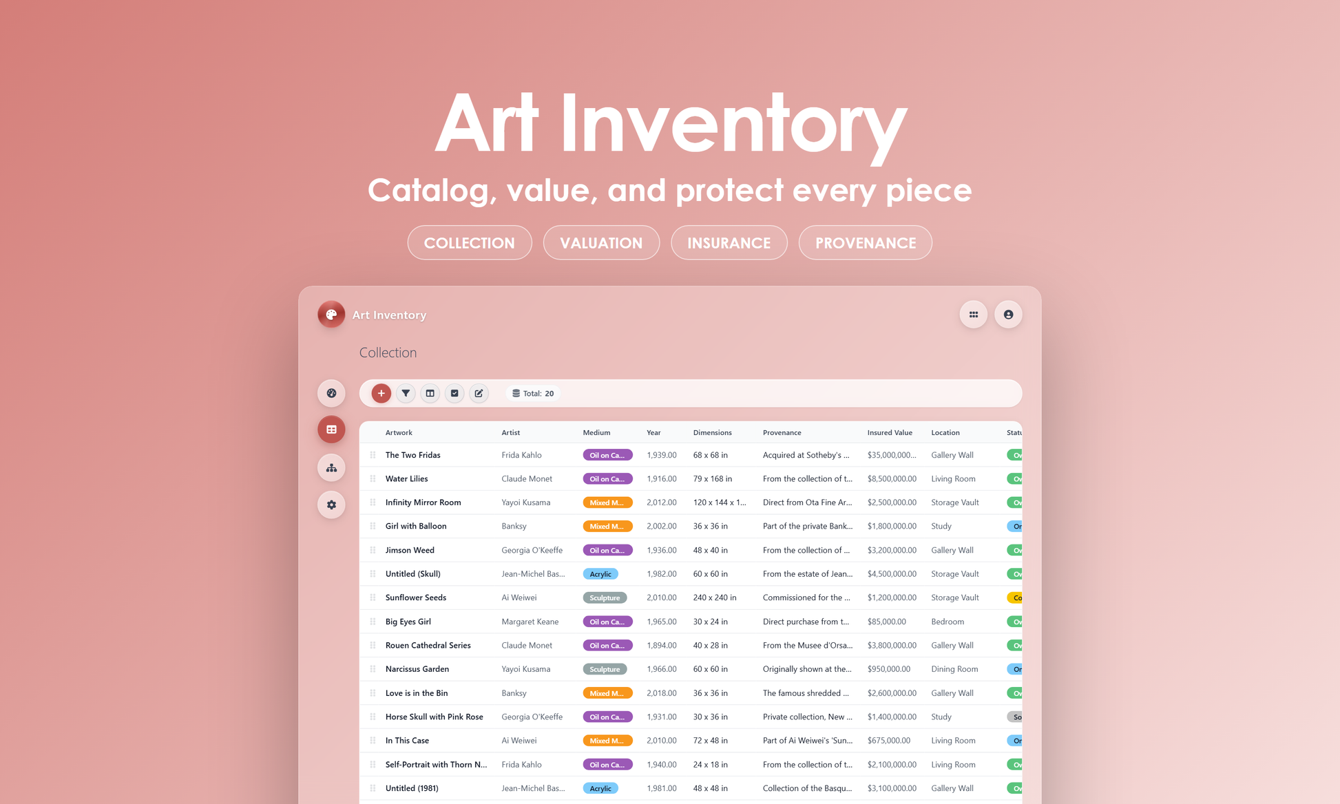 Art Inventory - Grid