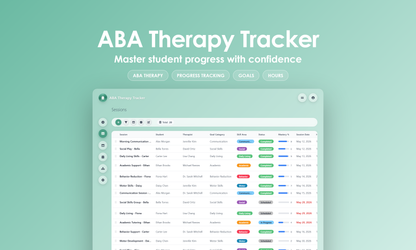 ABA Therapy Tracker - Grid