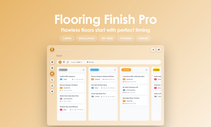 Flooring Finish Pro - Kanban