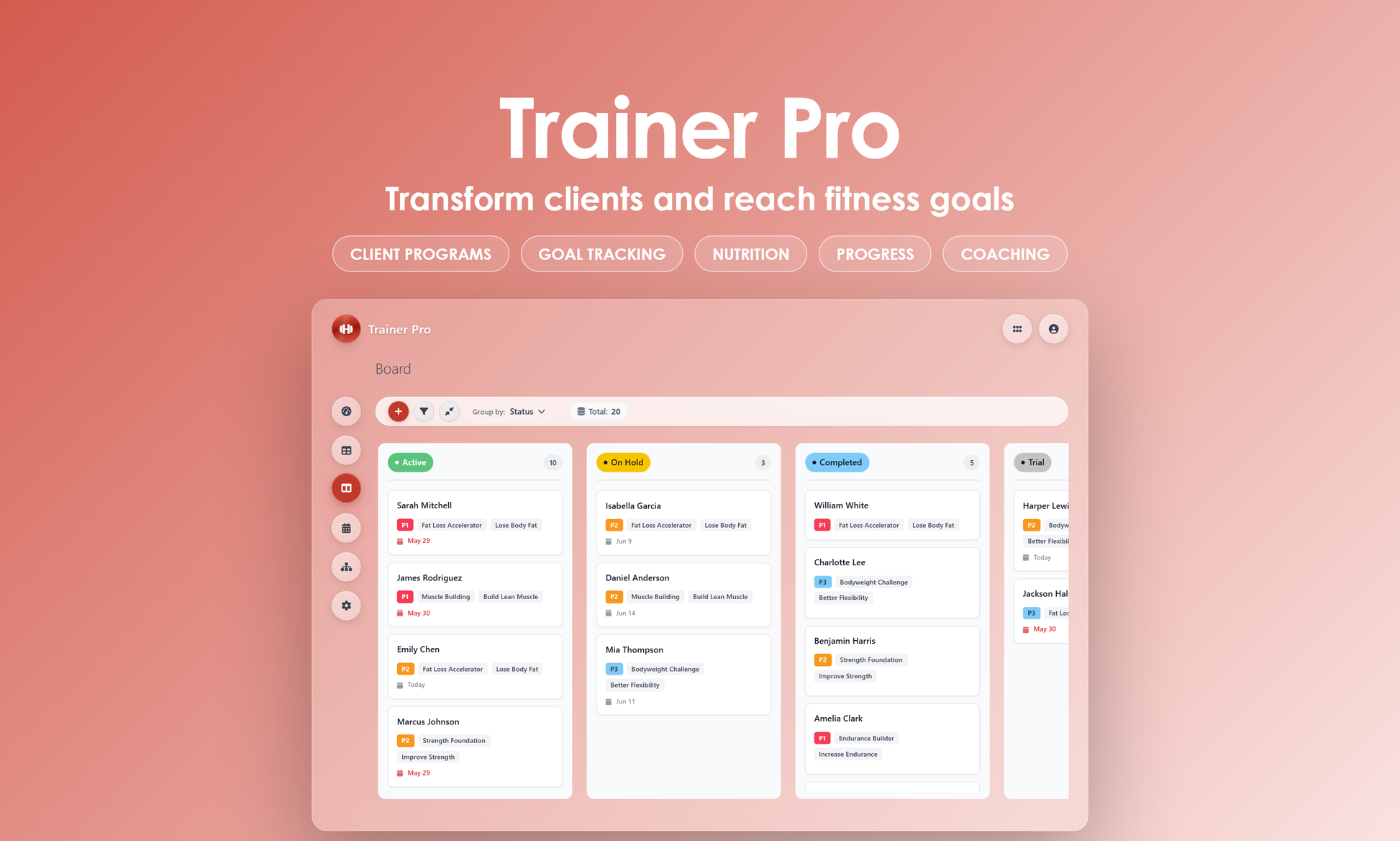 Trainer Pro - Kanban