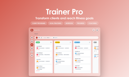Trainer Pro - Kanban