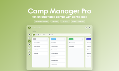 Camp Manager Pro - Kanban
