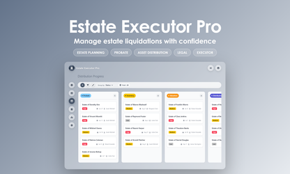 Estate Executor Pro - Kanban