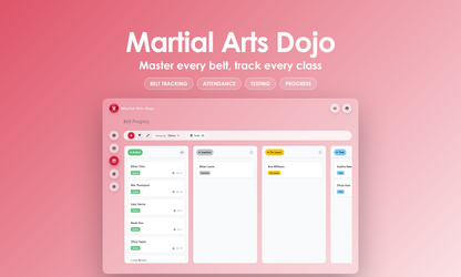 Martial Arts Dojo - Kanban