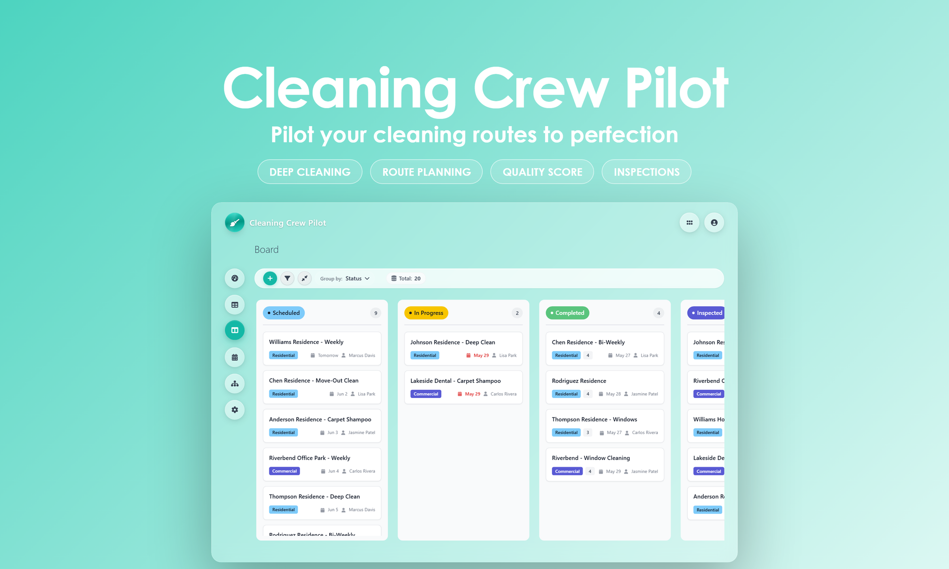 Cleaning Crew Pilot - Kanban