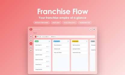Franchise Flow - Kanban