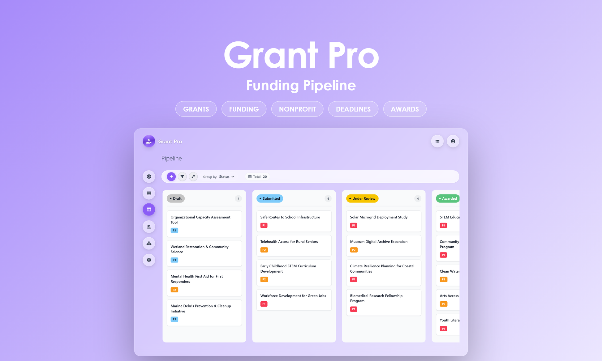 Grant Pro - Kanban