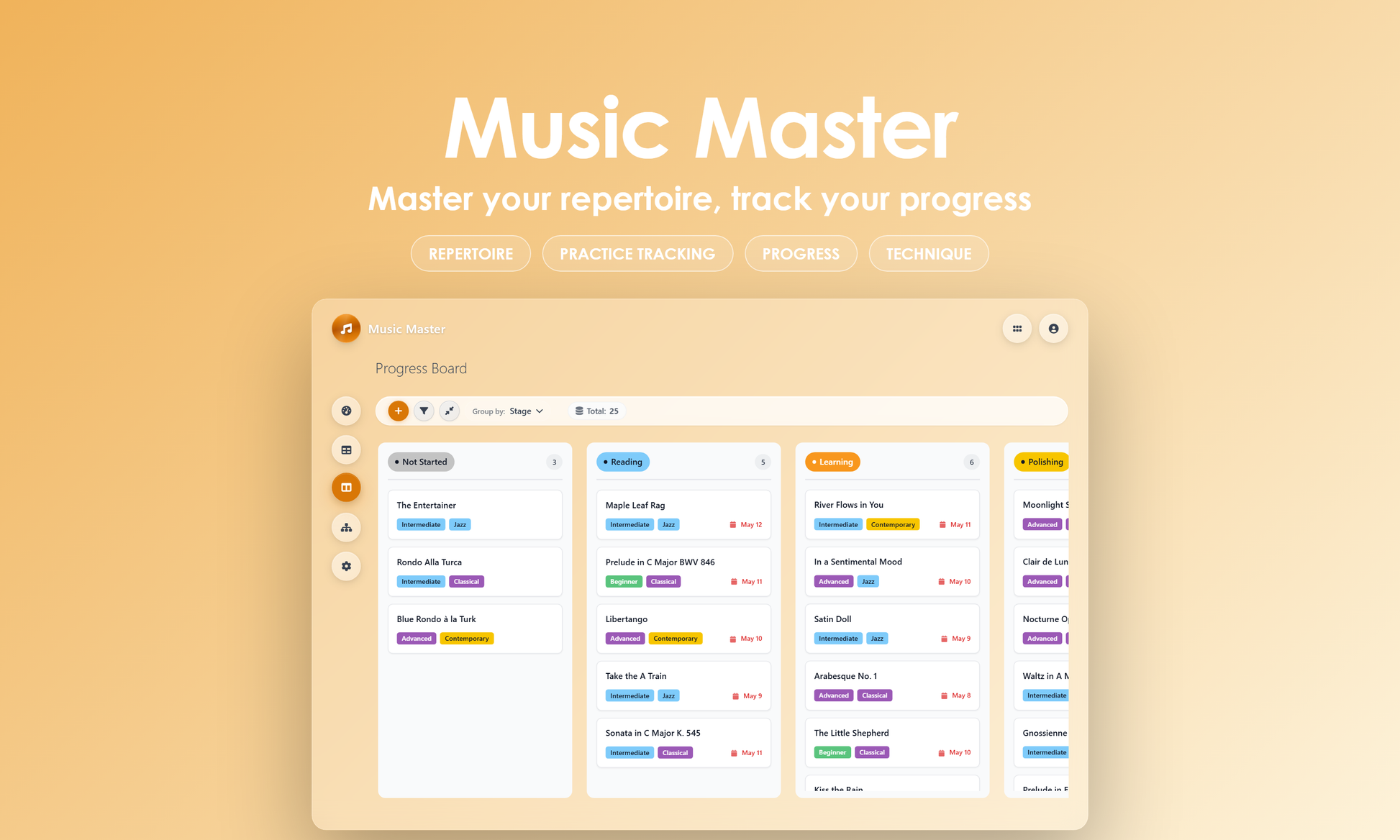Music Master - Kanban
