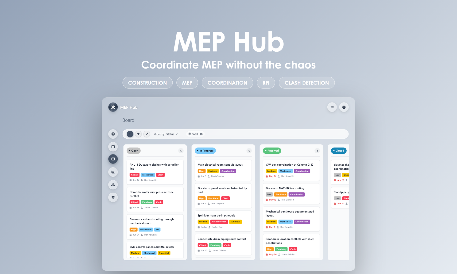 MEP Hub - Kanban