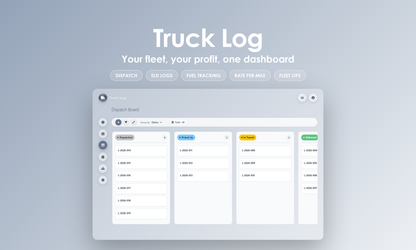 Truck Log - Kanban