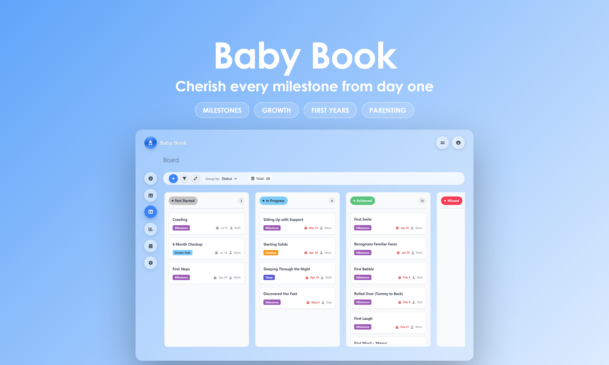 Baby Book - Kanban