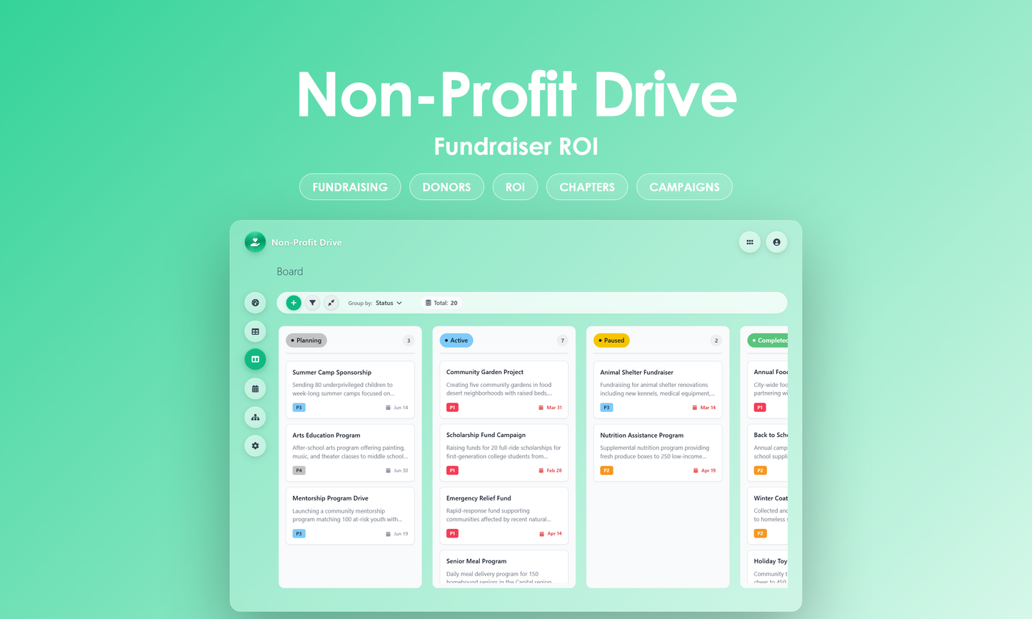 Non-Profit Drive - Kanban