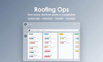 Roofing Ops - Kanban
