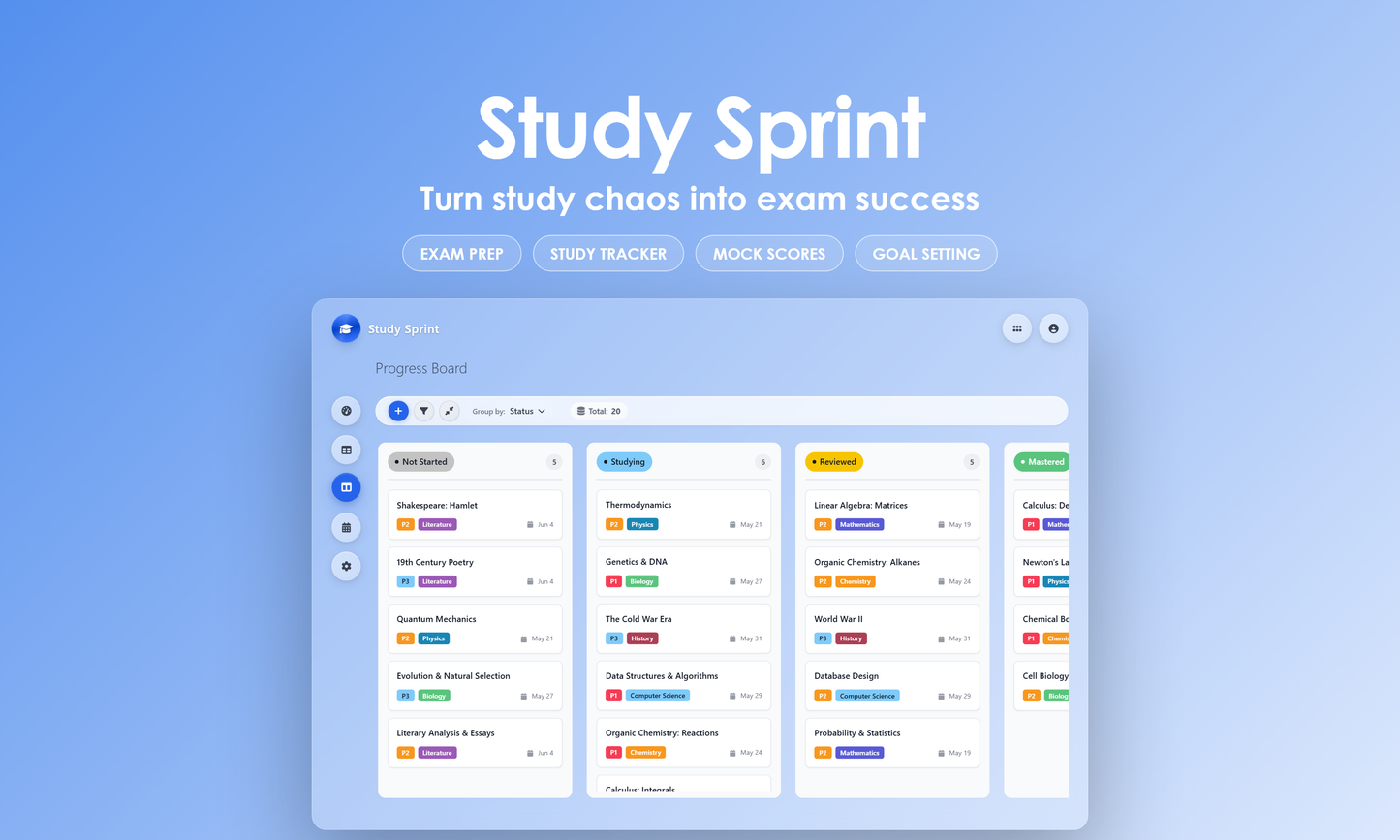 Study Sprint - Kanban