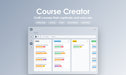 Course Creator - kanban