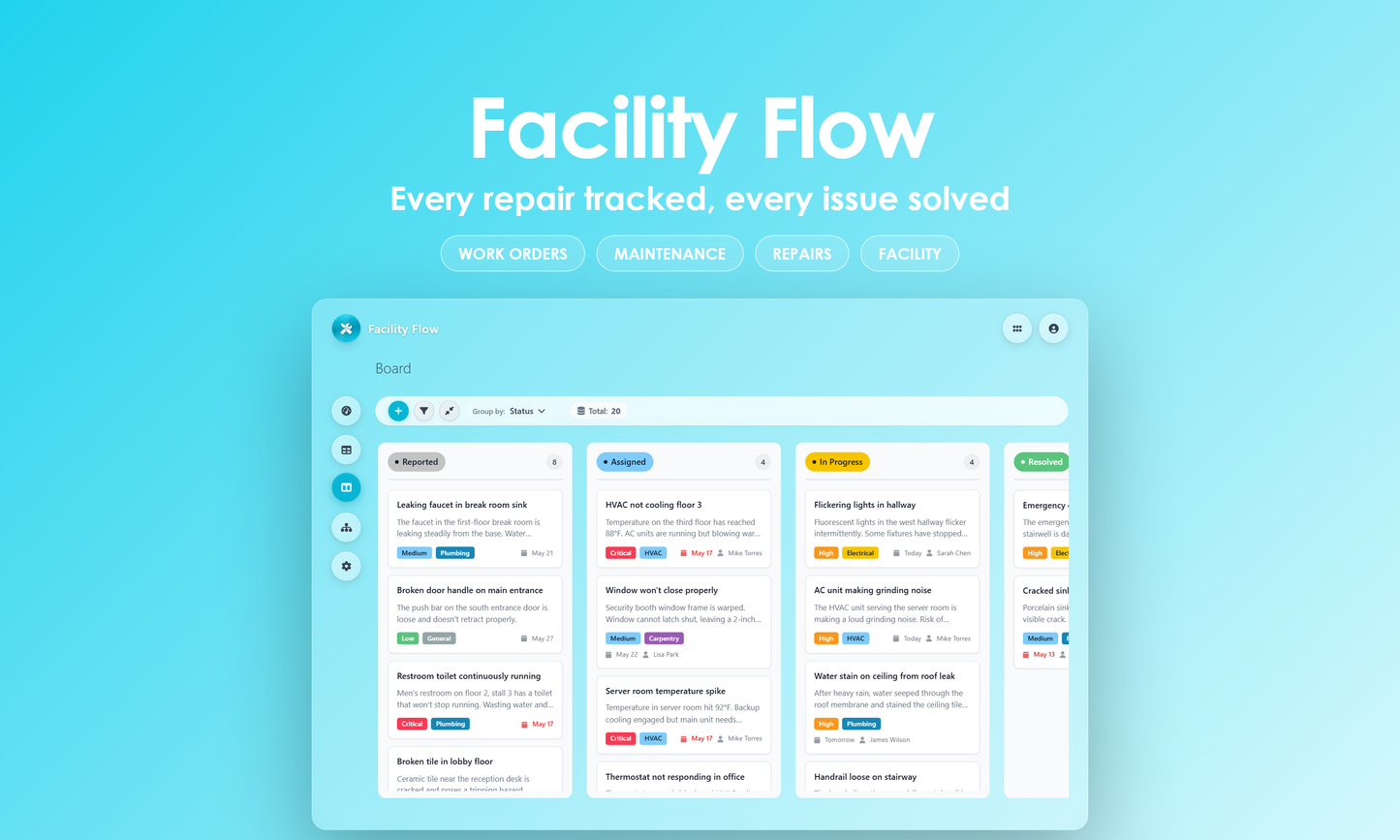 Facility Flow - Kanban