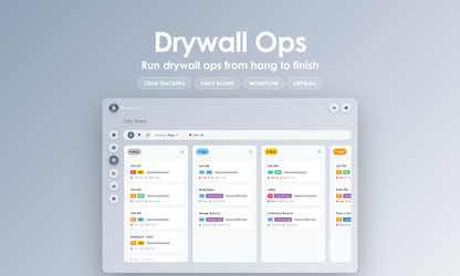 Drywall Ops - Kanban