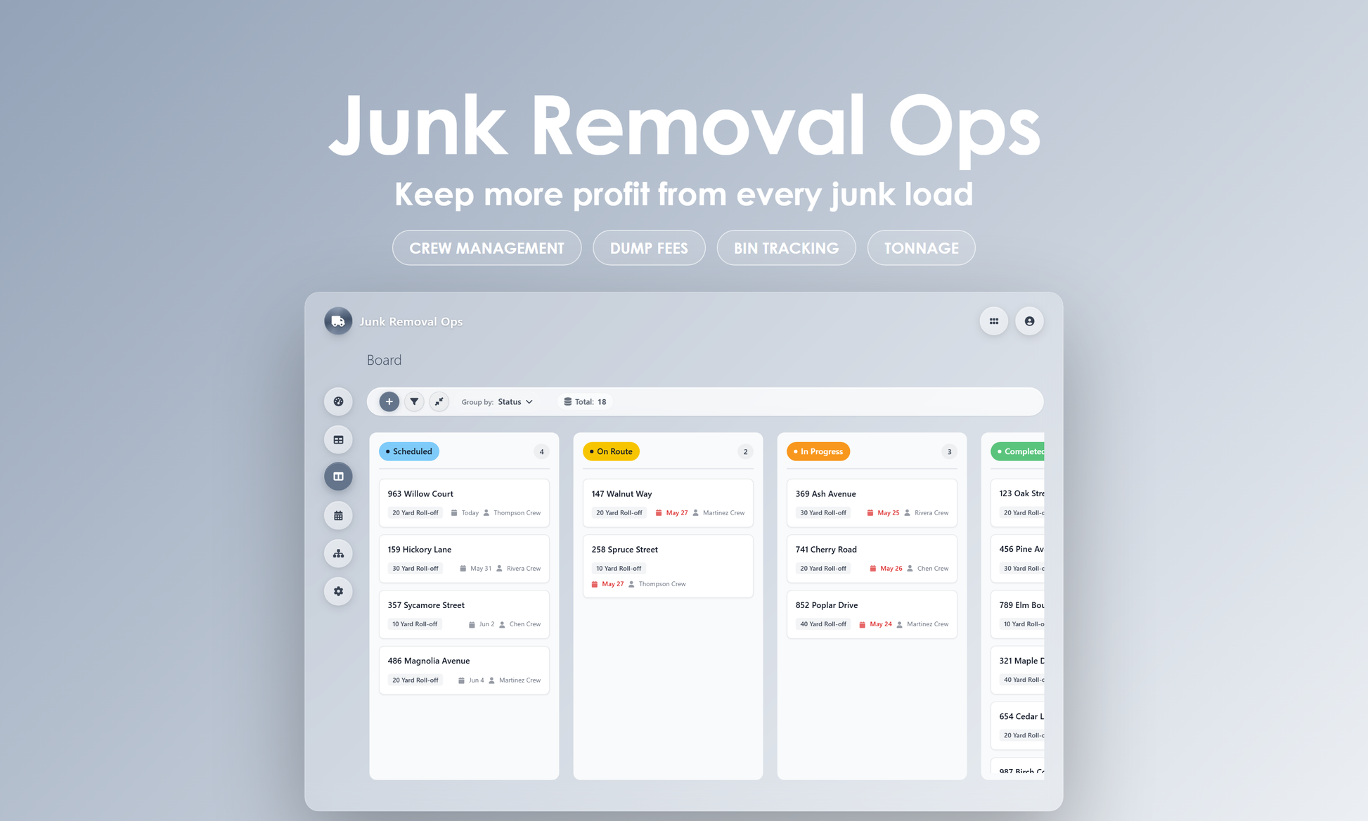 Junk Removal Ops - Kanban